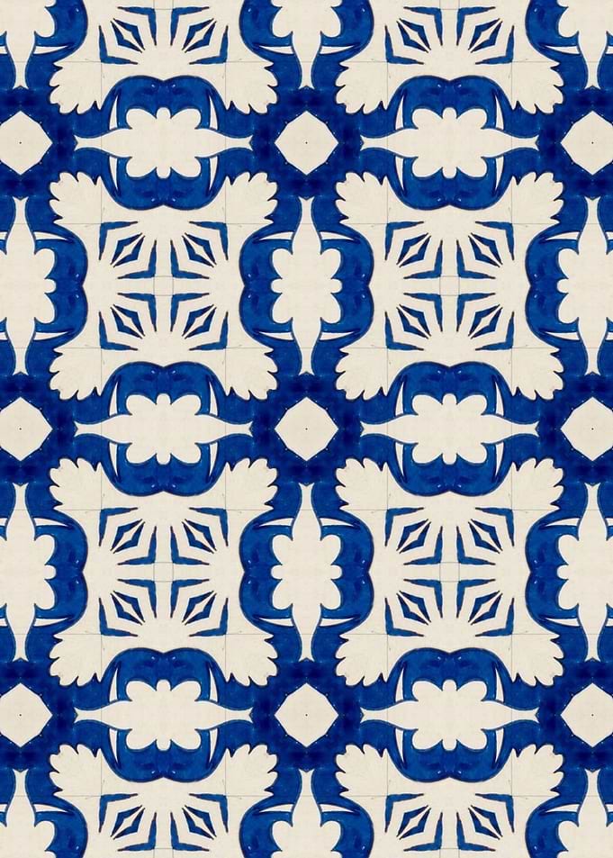 Intense Blue Pattern 22