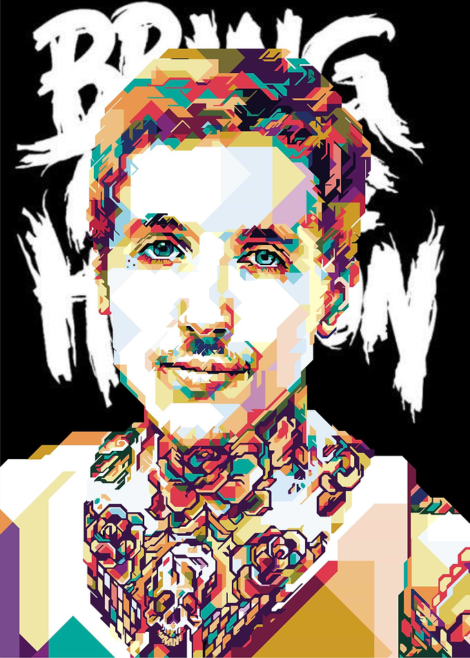 WPAP pop art of Oli Sykes