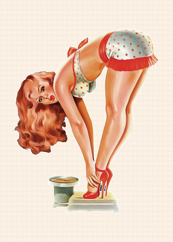 Vintage Pinup Girl Artwork