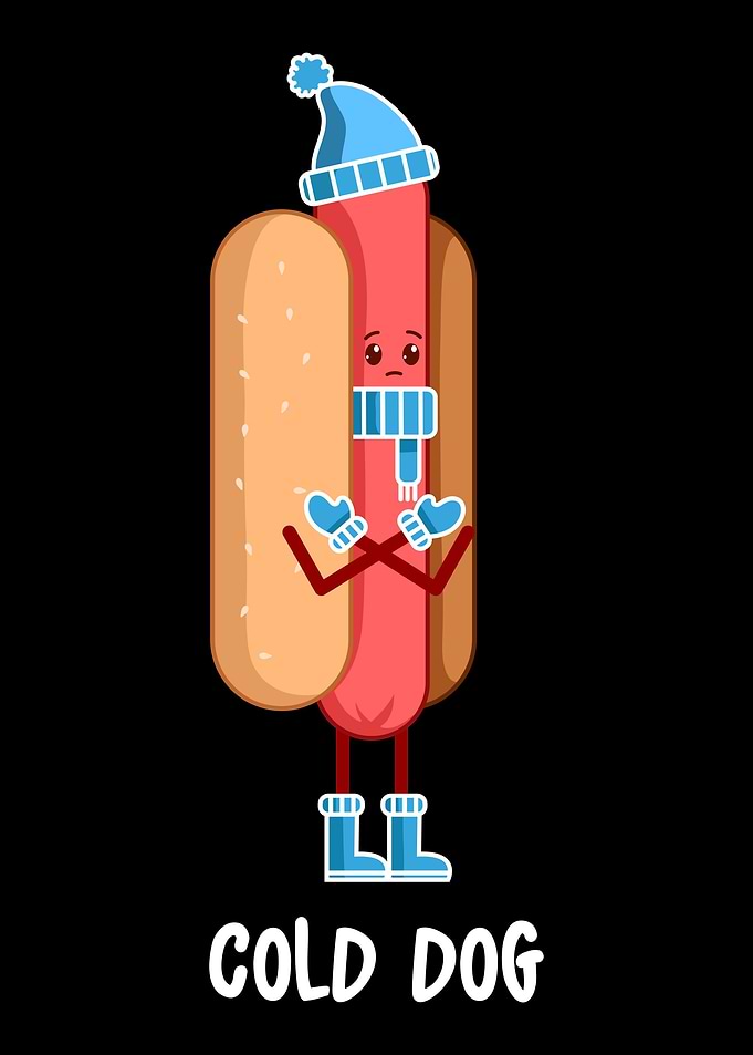 Funny Hot Dog Eater