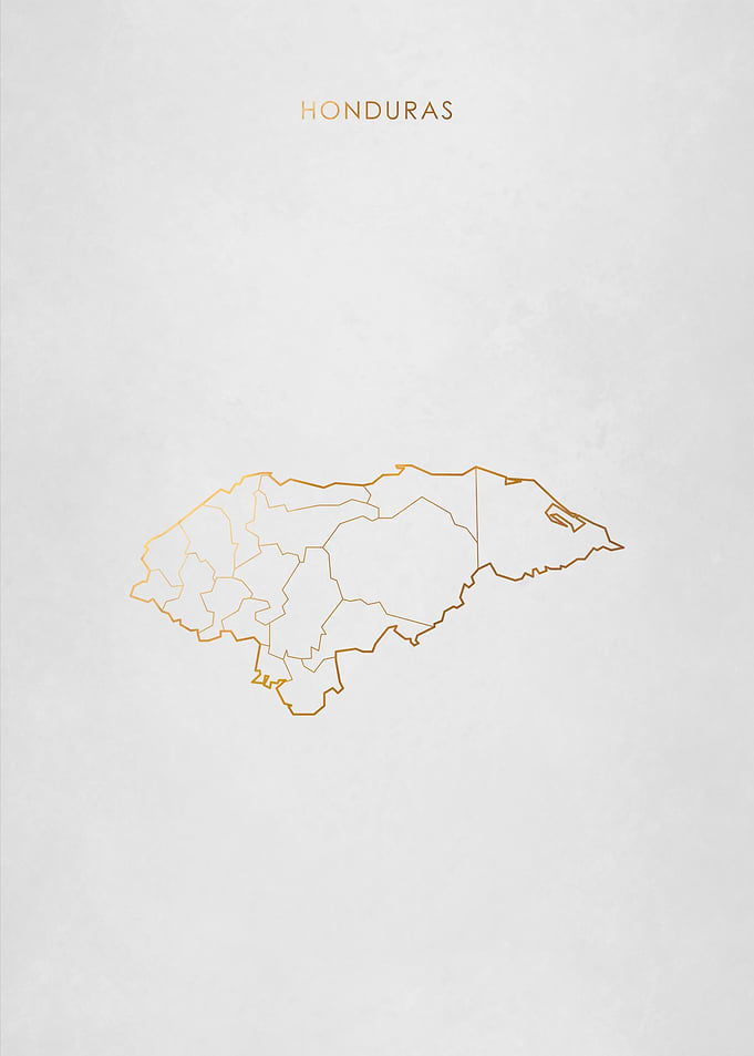 Gold Honduras Map