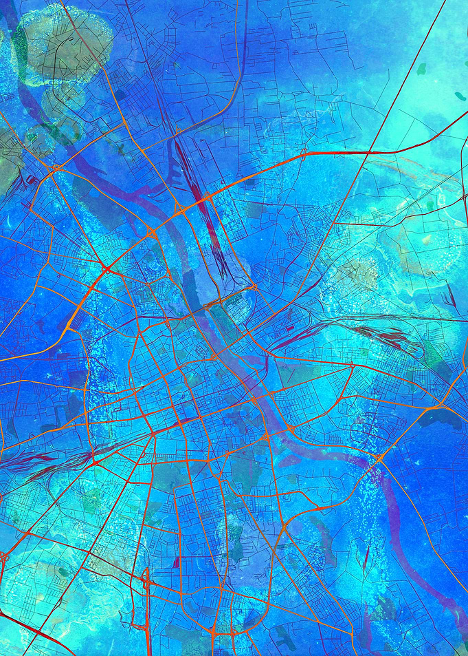 Warsaw Street Map