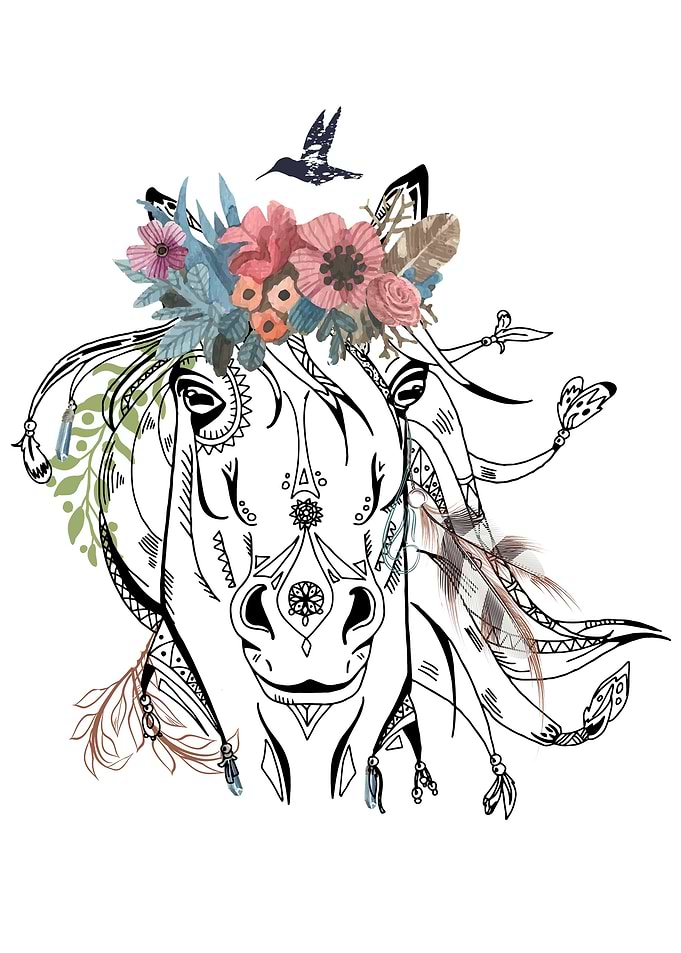Abstract Horse