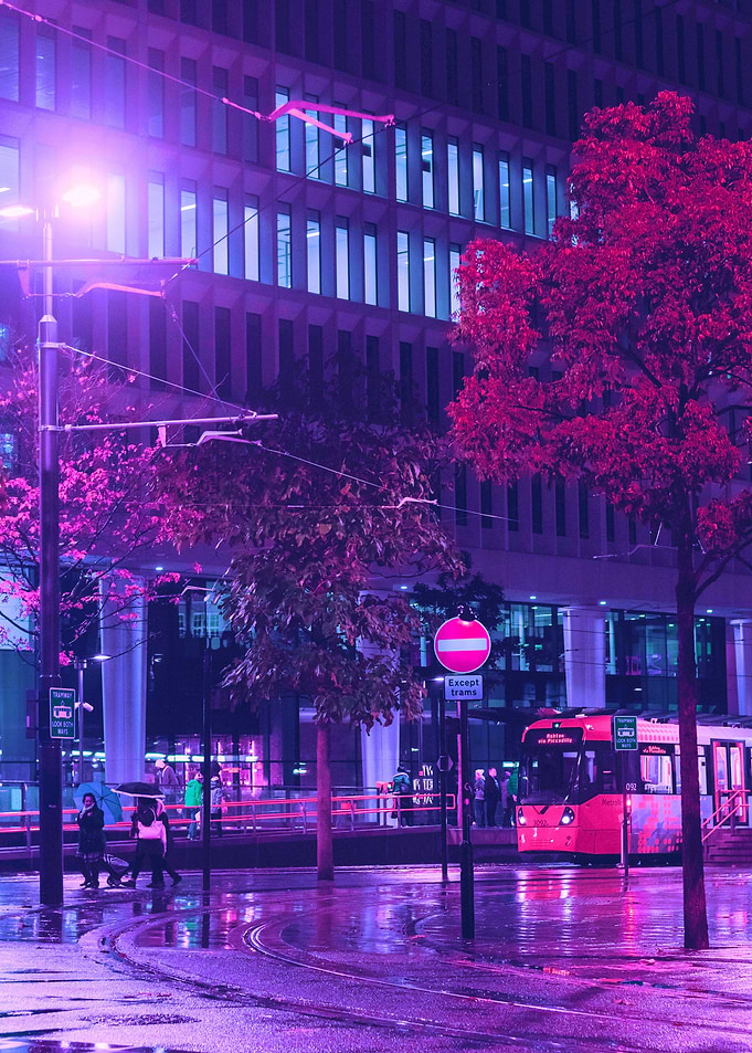 Rain City Street Neon