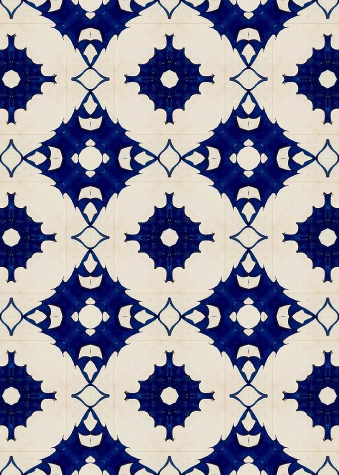 Intense Blue Pattern 21