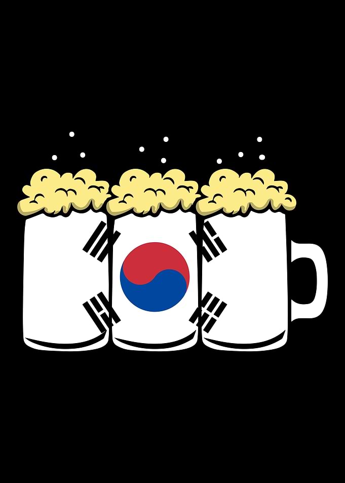 South Korea Flag Beer