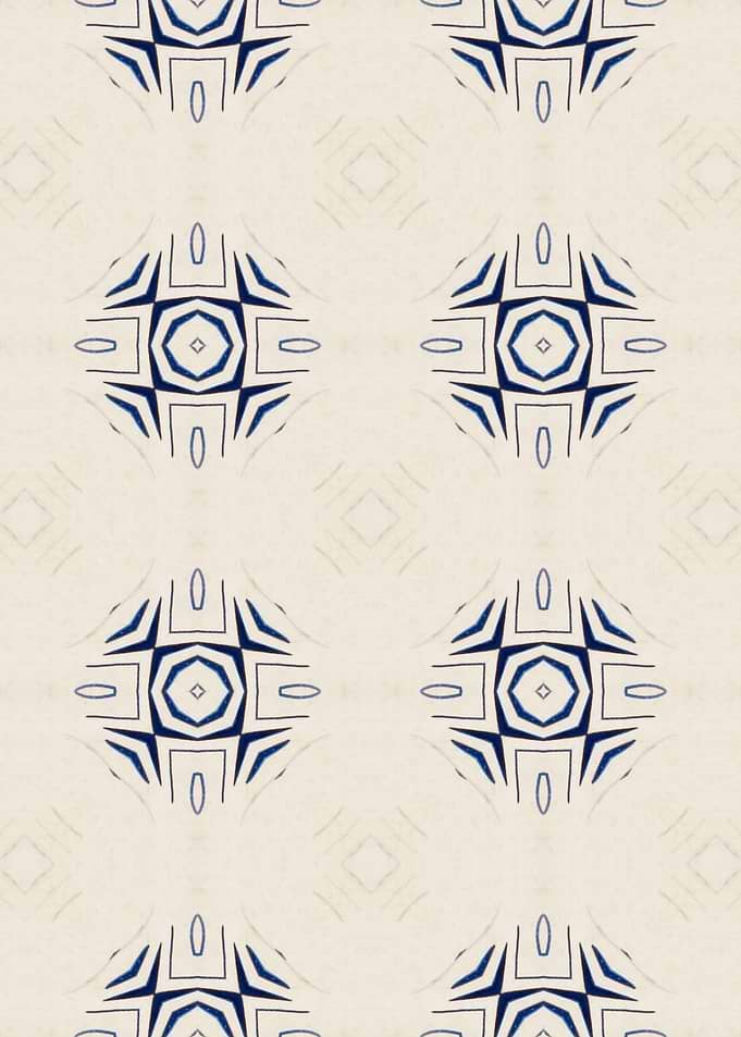Intense Blue Pattern 24