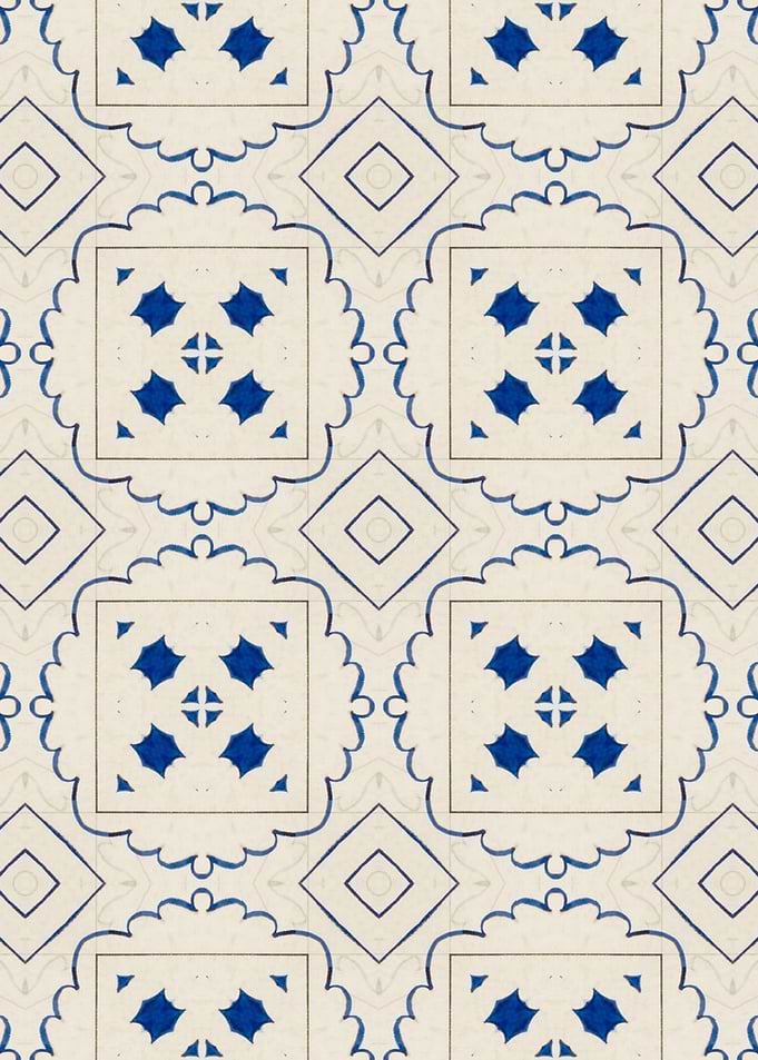 Intense Blue Pattern 23