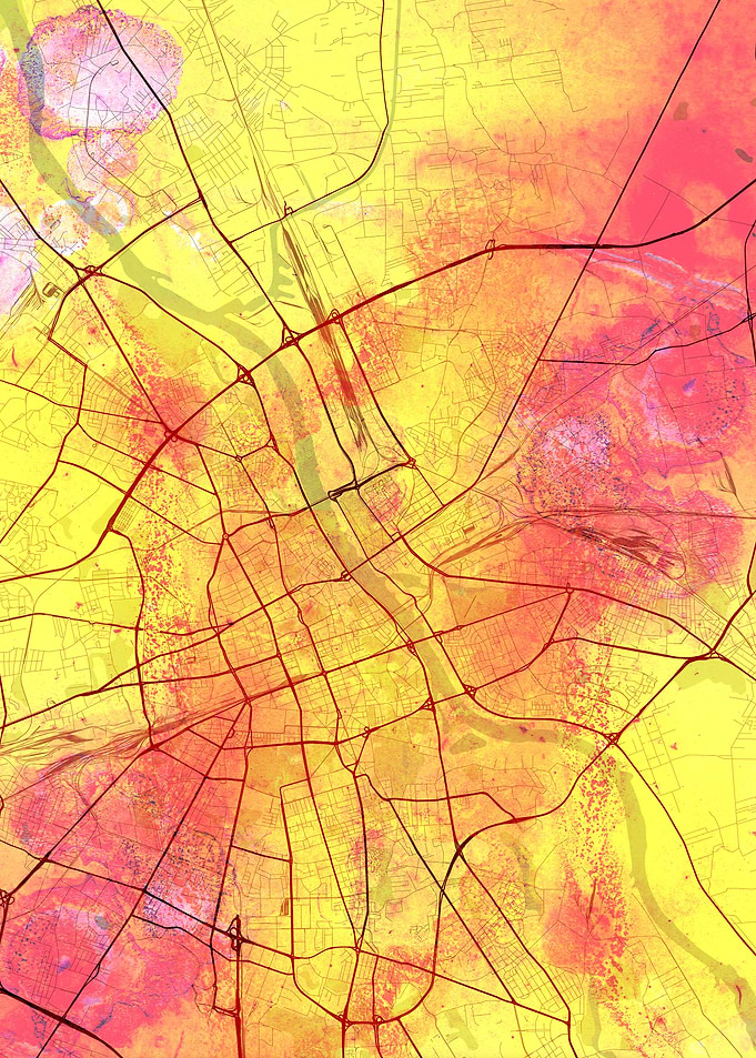 Warsaw Street Map