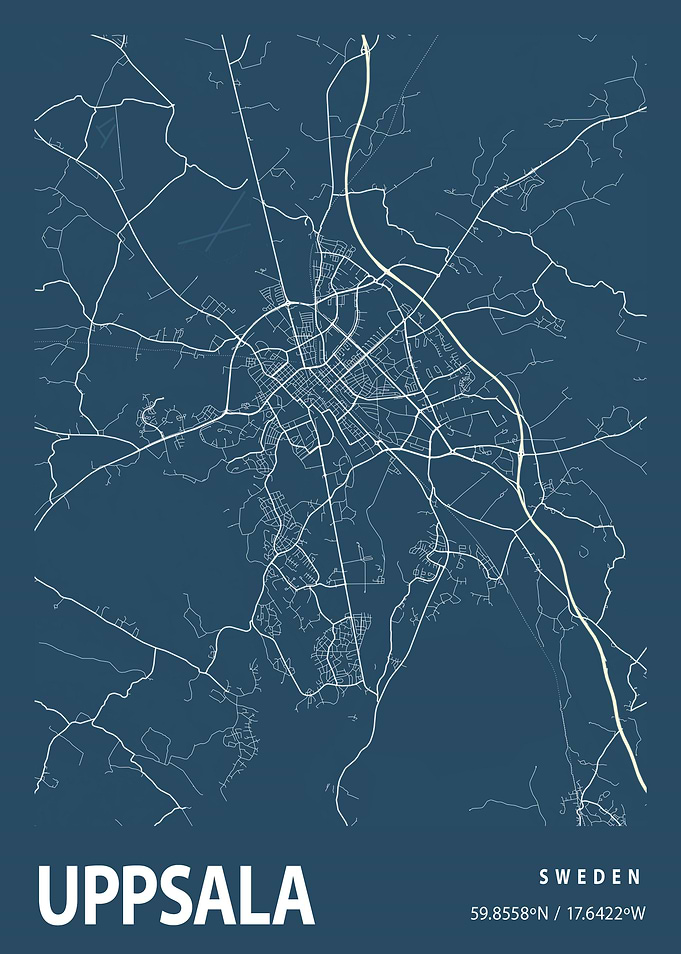 Uppsala Blueprint Street