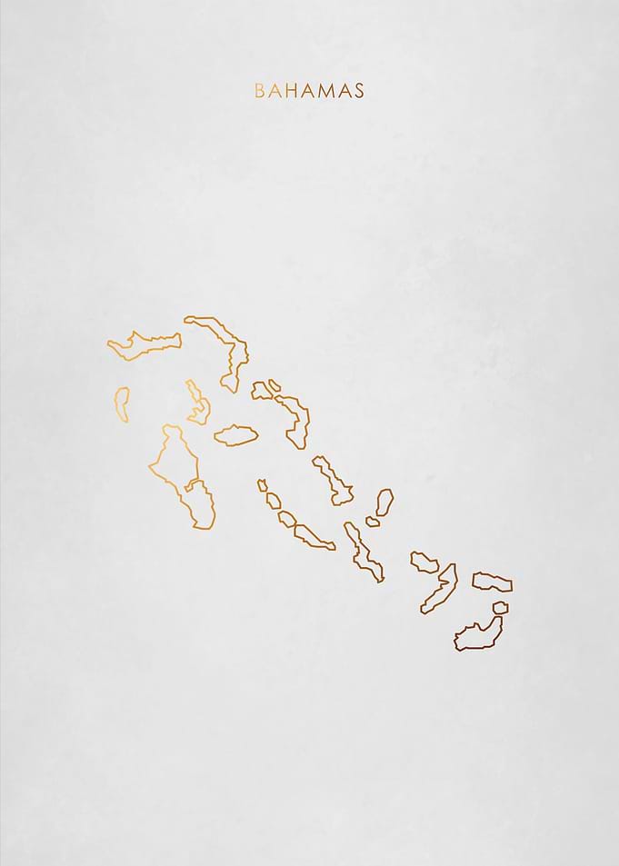 Gold Bahamas Map