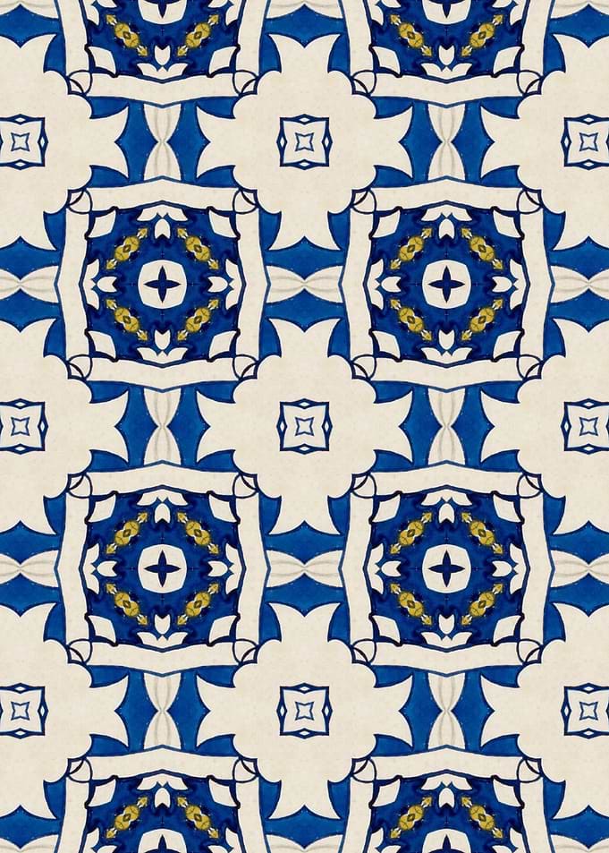 Intense Blue Pattern 29