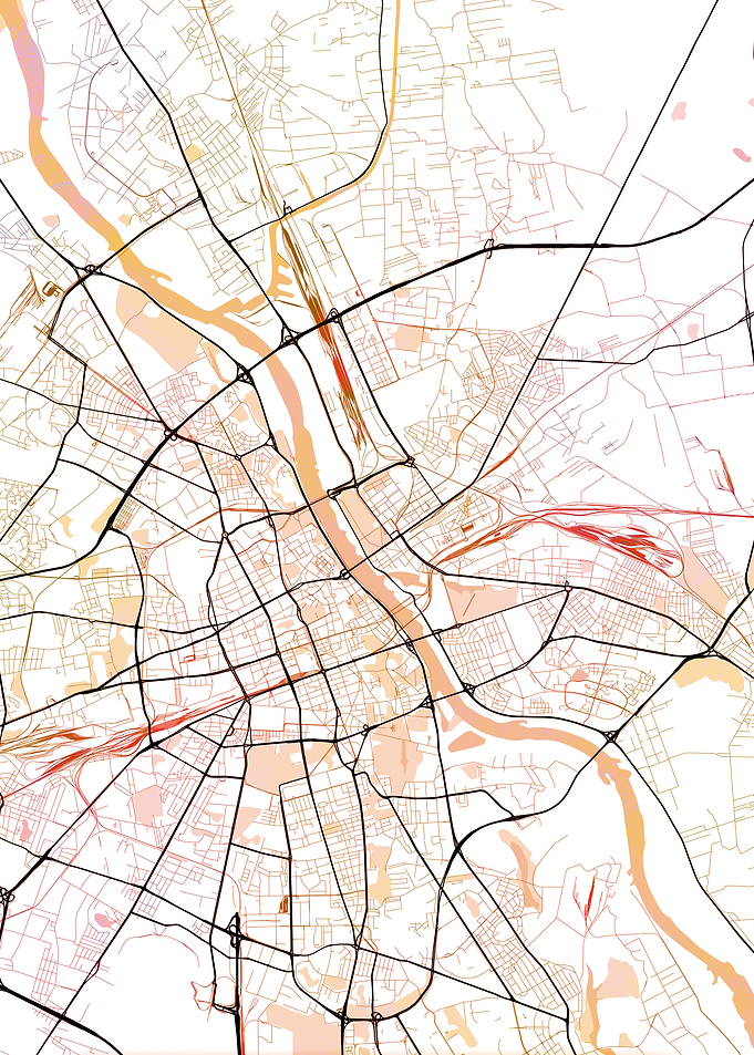 Warsaw Street Map