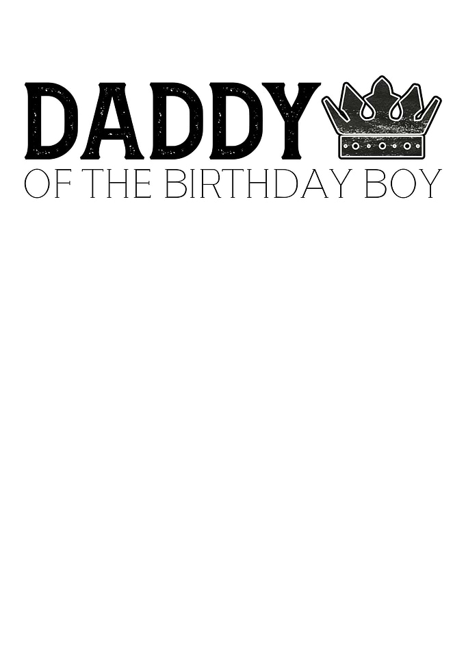 Daddy Of The Birthday girl