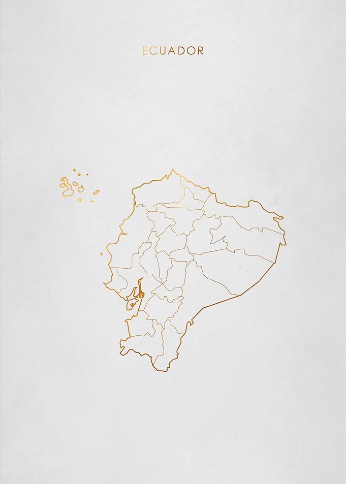 Gold Ecuador Map