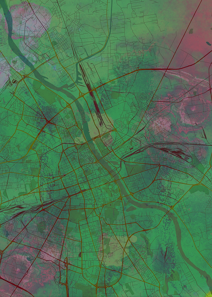 Warsaw Street Map