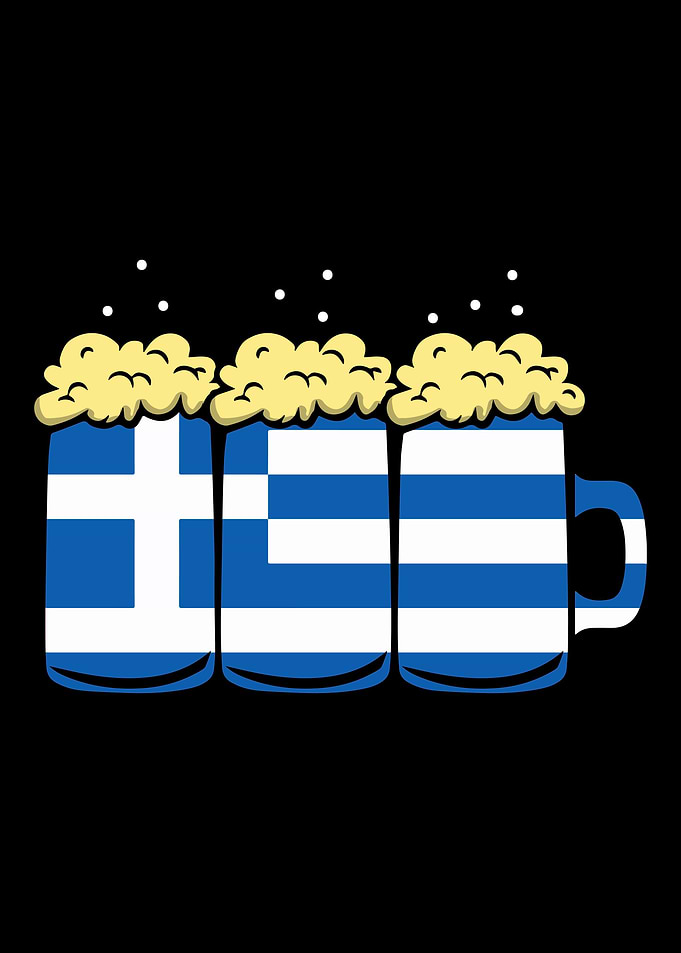 Greece Flag Country Beer