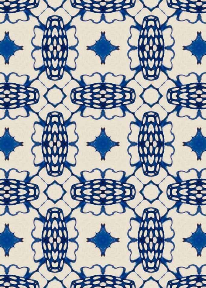 Intense Blue Pattern 27