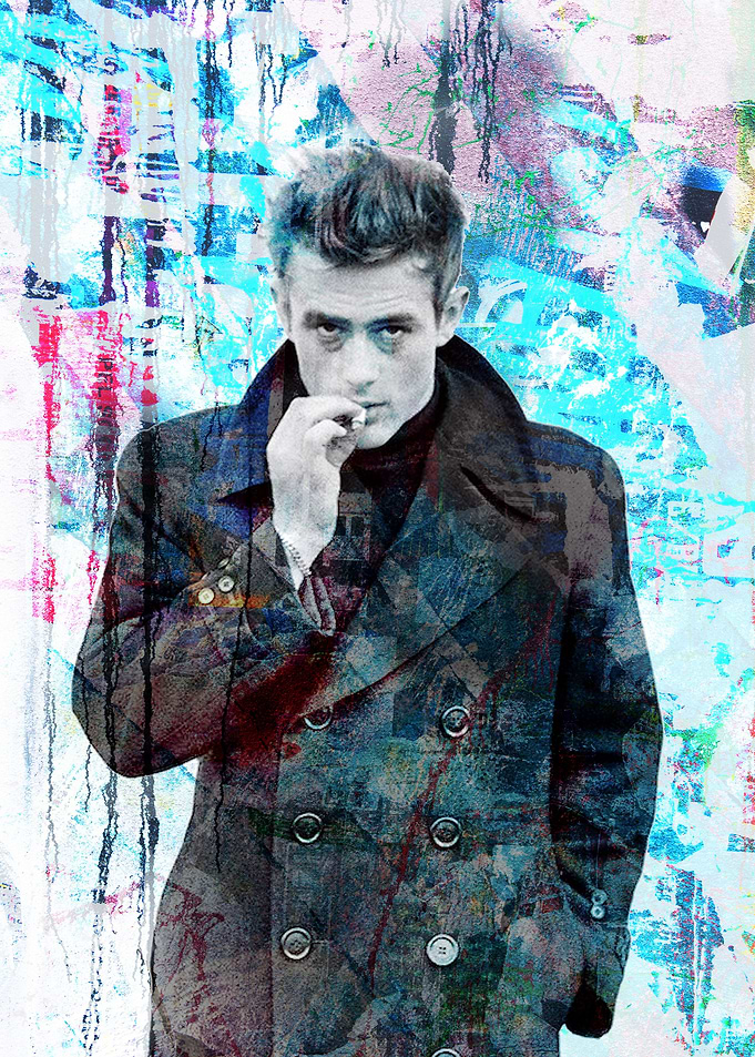 James Dean in Fading color