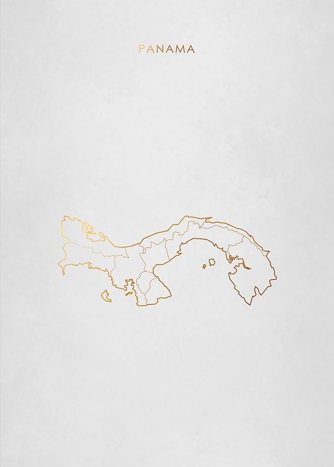 Gold Panama Map