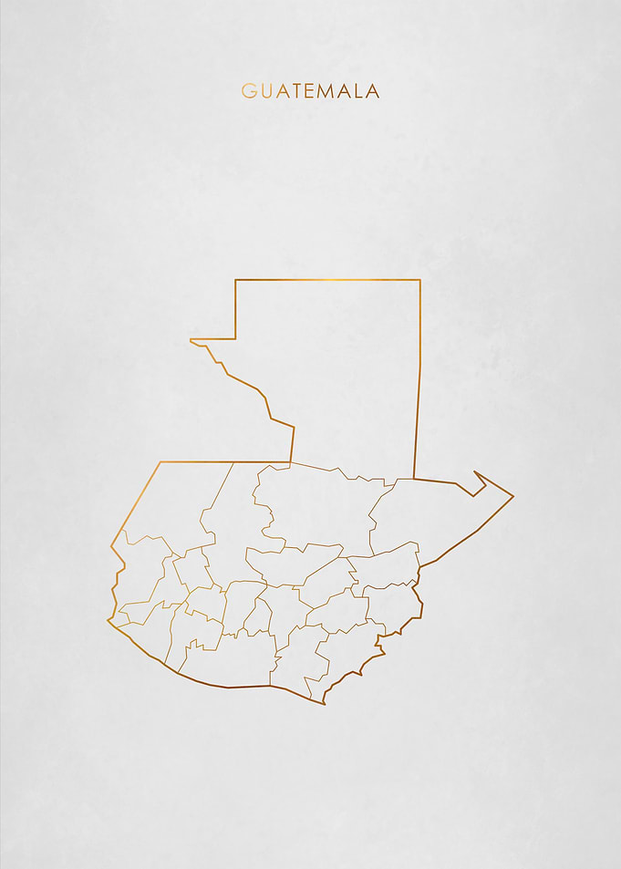 Gold Guatemala Map