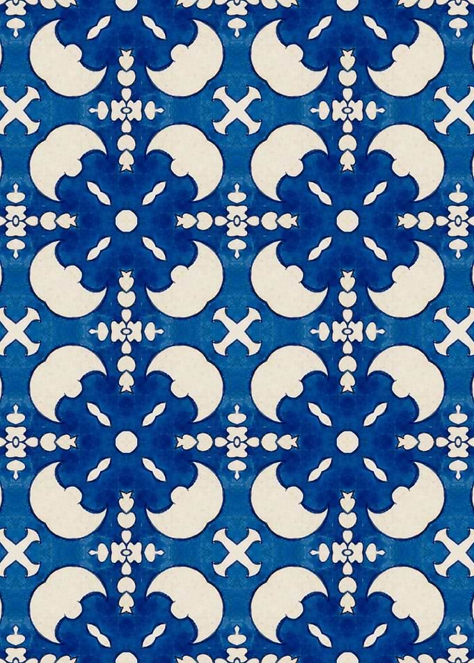Intense Blue Pattern 28
