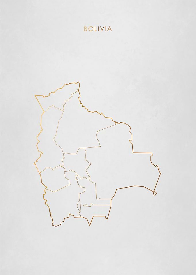 Gold Bolivia Map