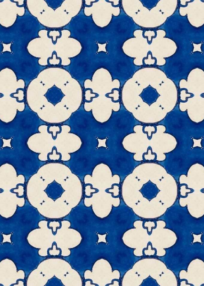 Intense Blue Pattern 26