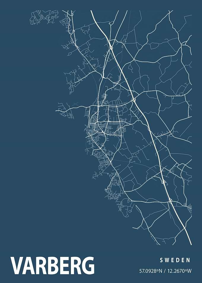 Varberg Blueprint Street