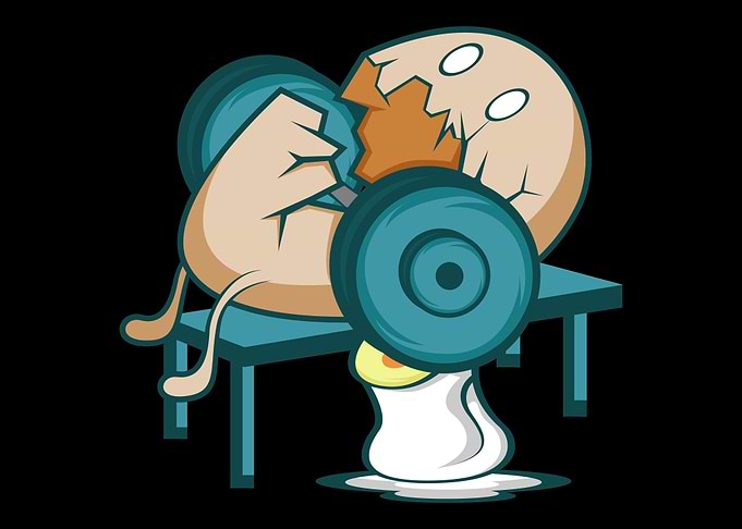 Egg Funny Bodybuilder Or F