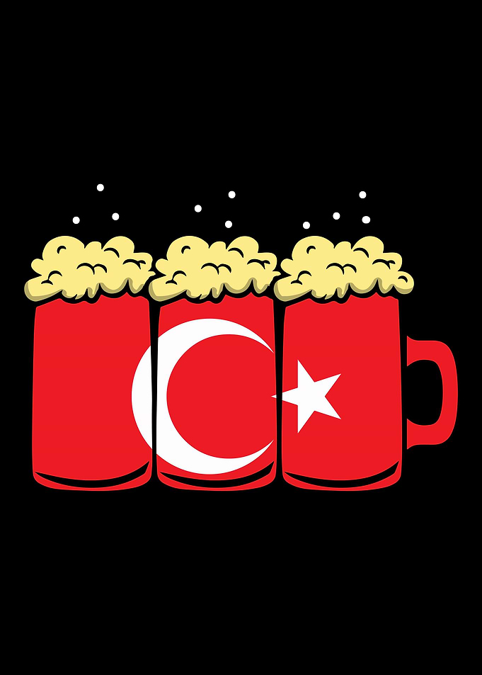 Turkey Flag Country Beer