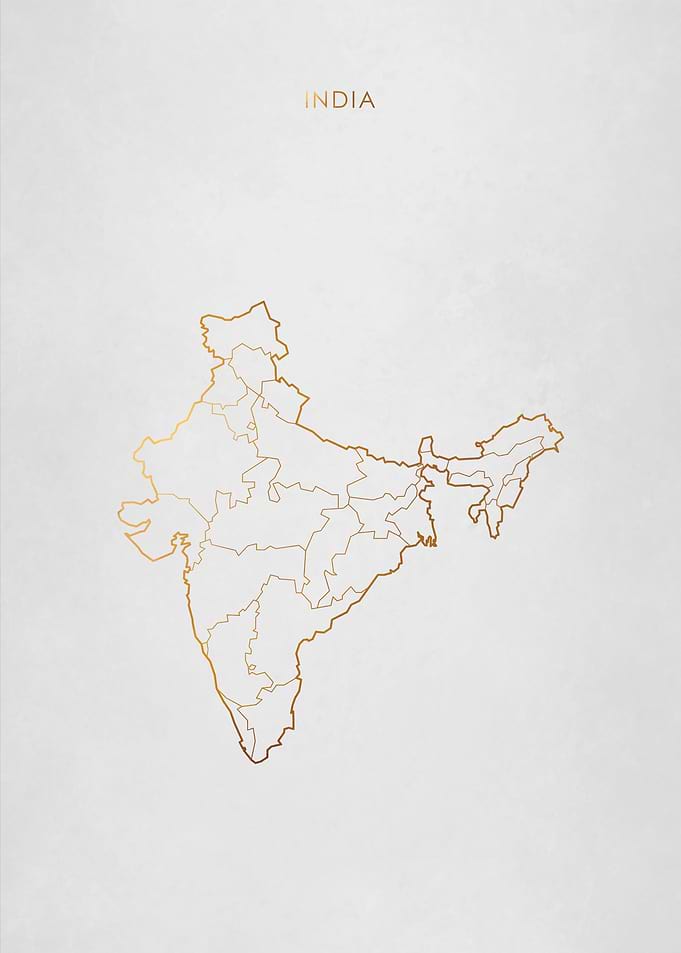 Gold India Map