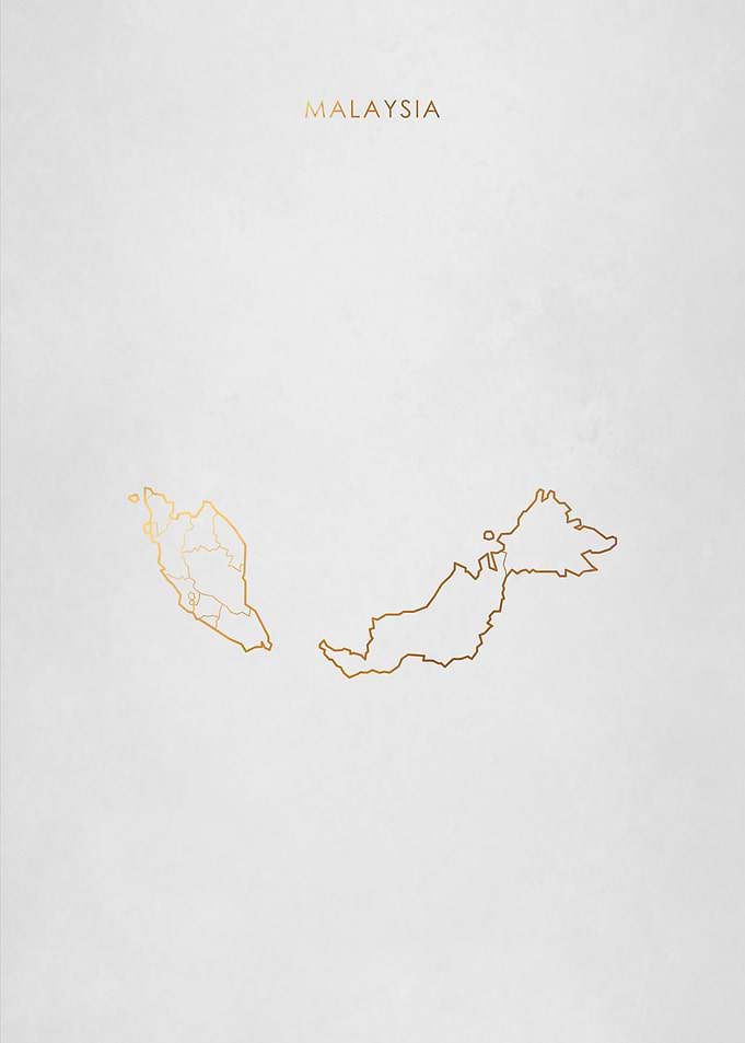 Gold Malaysia Map