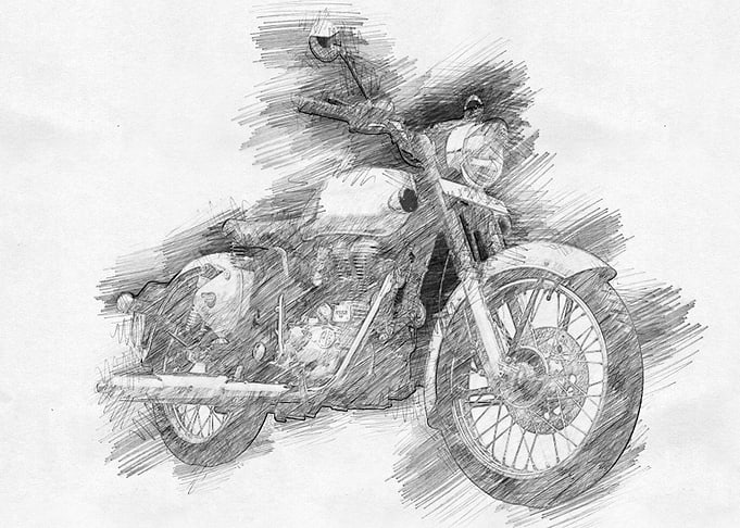 Motorcycle Sketch