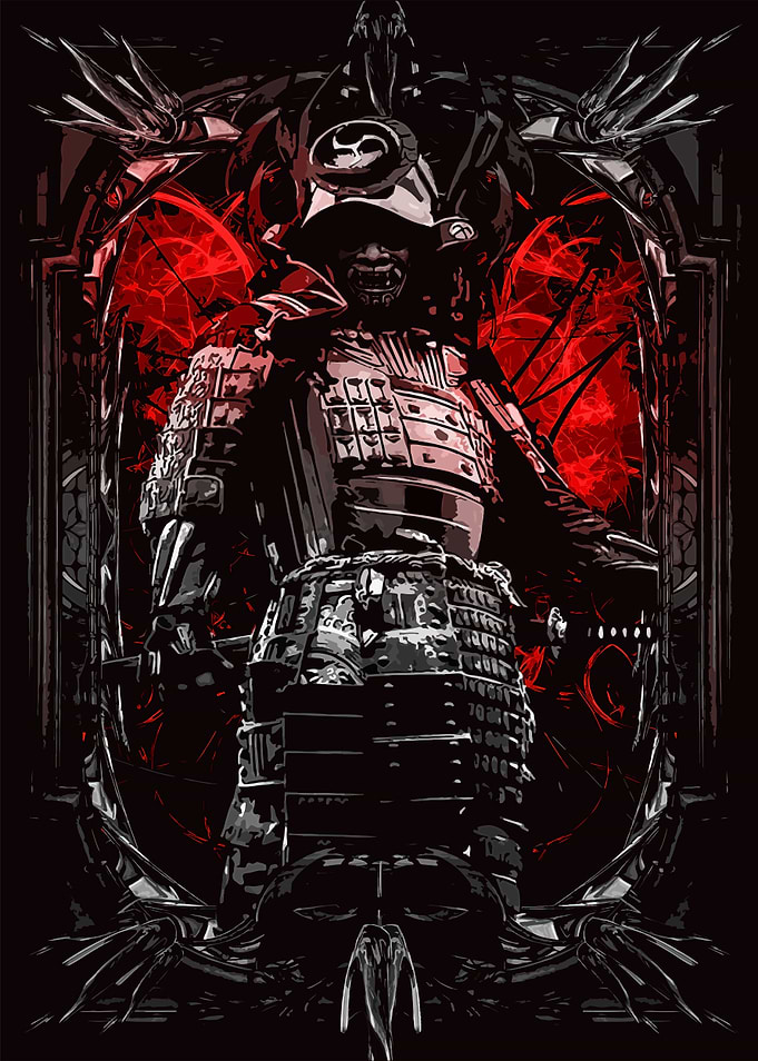 Samurai Dark Gothic Art