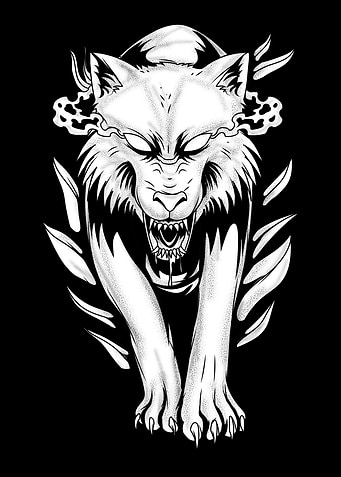 Wolf In Fog Wolf