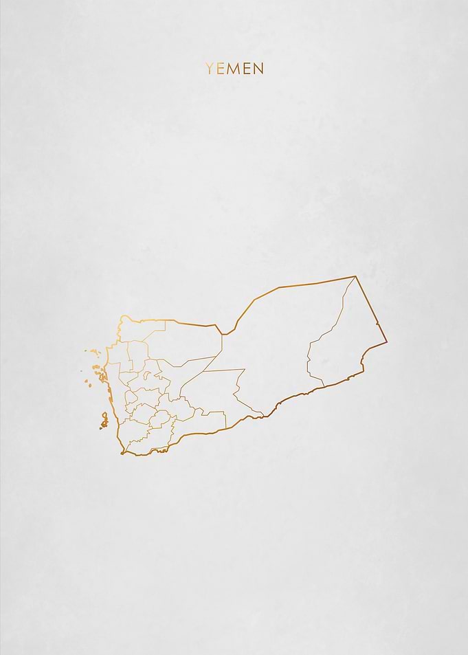 Gold Yemen Map