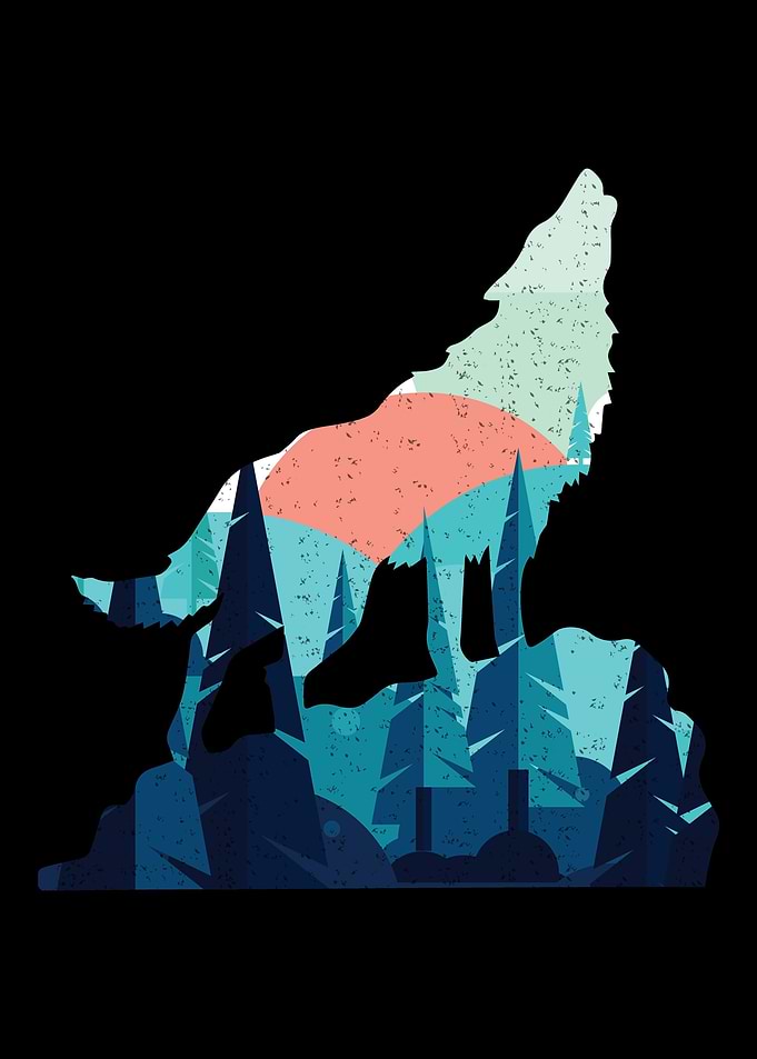 Wolf in the Woods