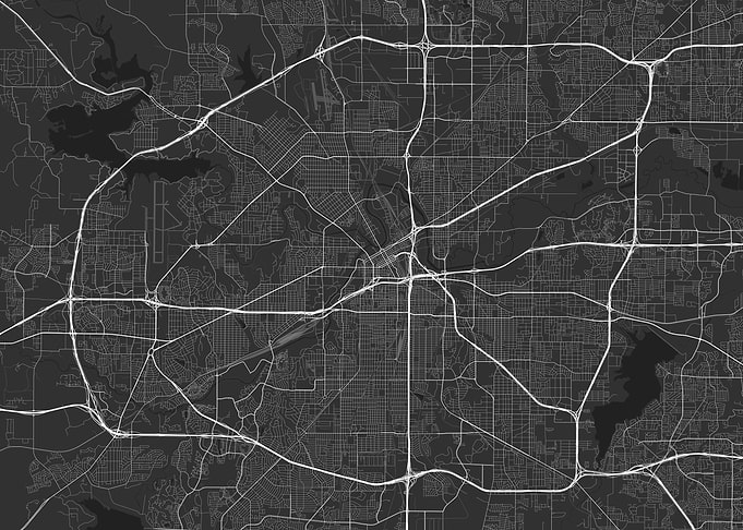 Fort Worth USA Map