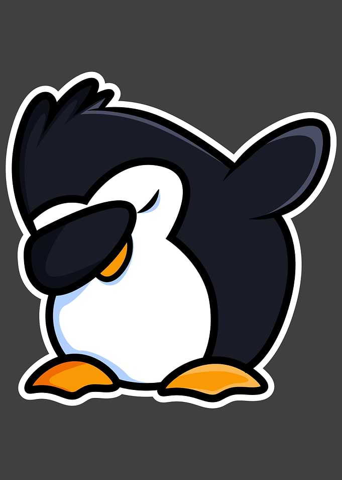 Dab Dabbing Cool Penguin