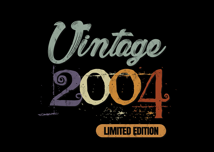 Vintage 2004 Birthday Gift