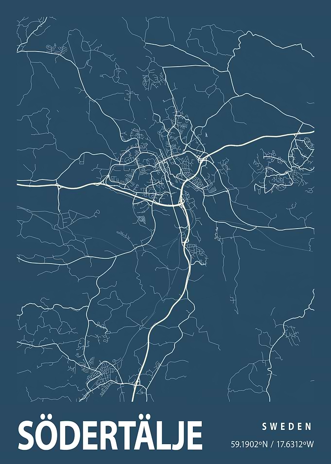 Sdertlje Blueprint Map