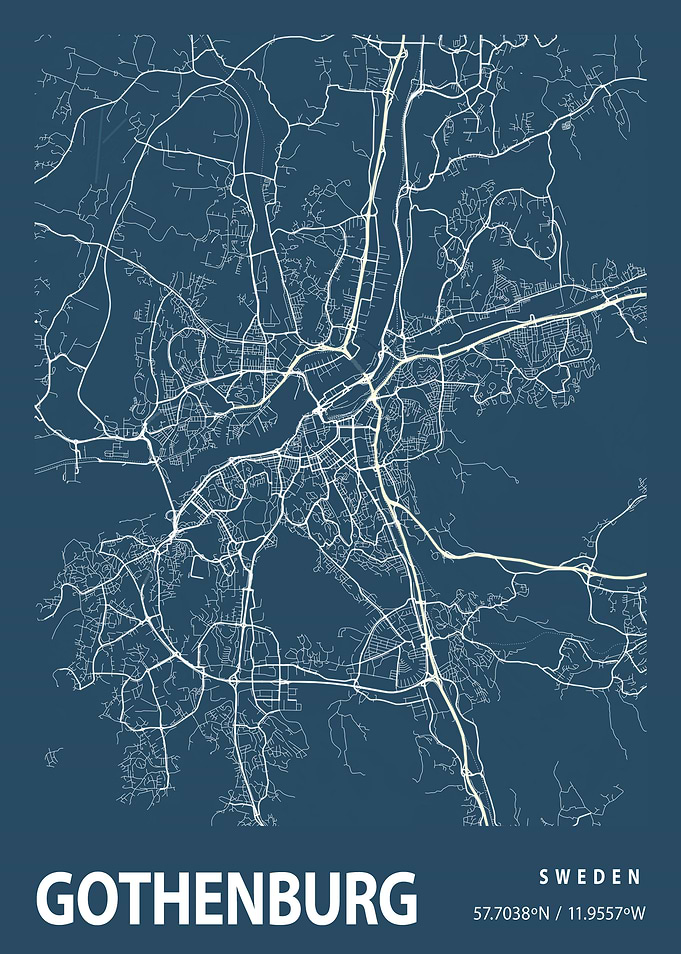 Gothenburg Blueprint Map