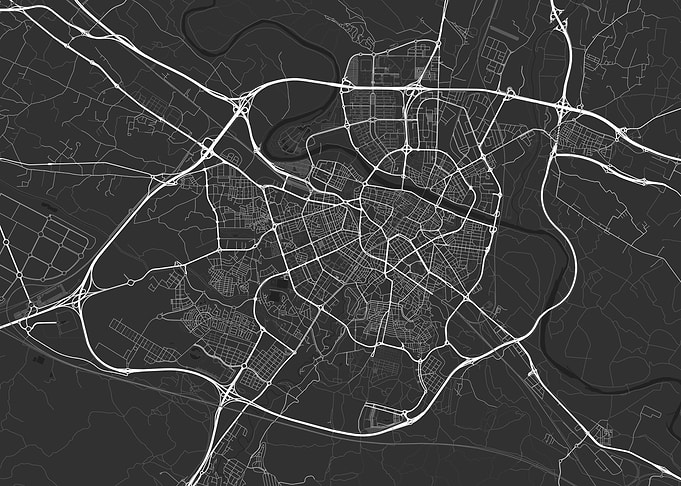 Zaragoza Spain Map