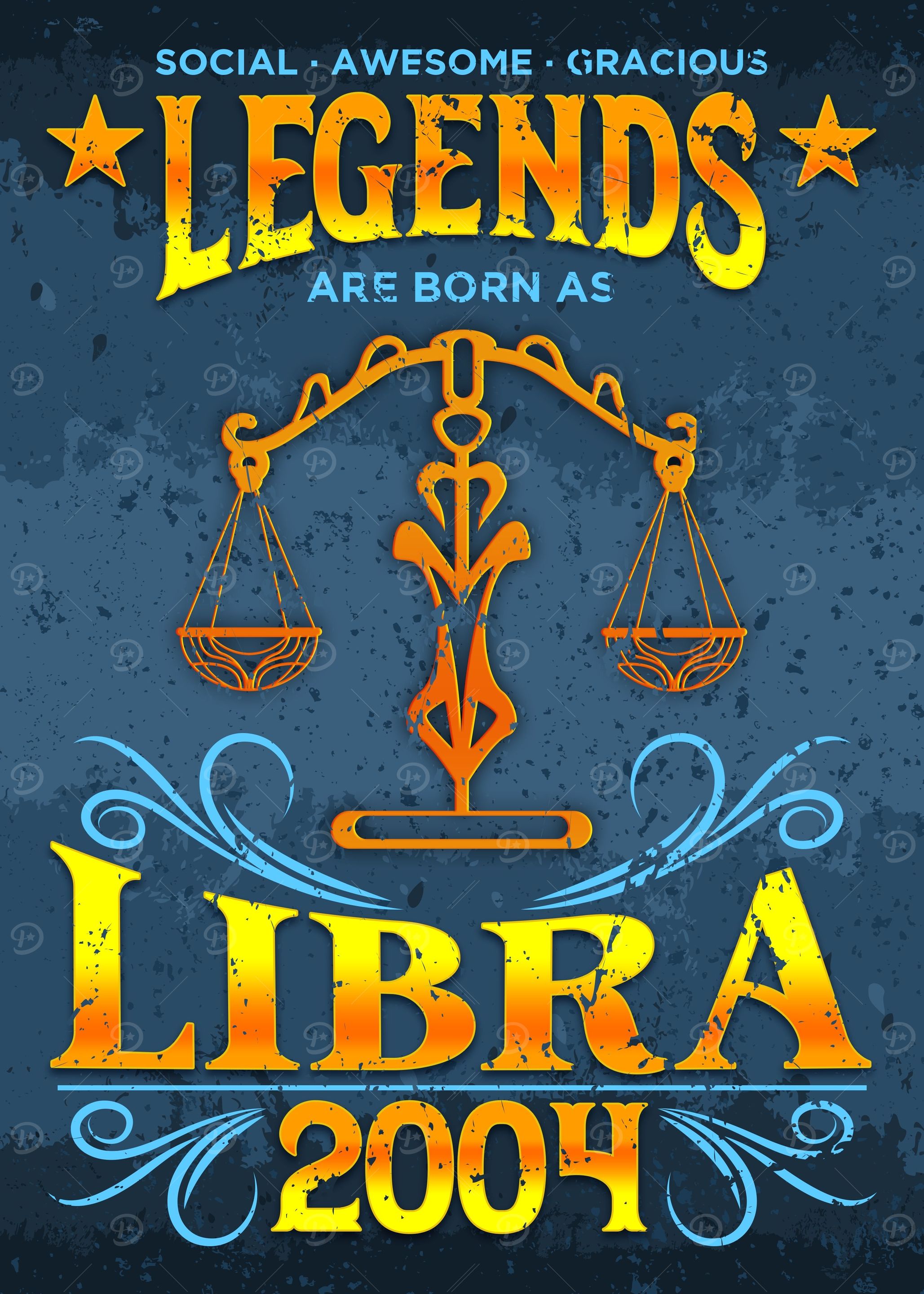 Born As Libra 2004 Gift