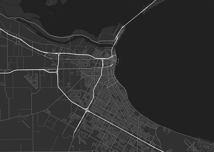 Corpus Christi USA Map