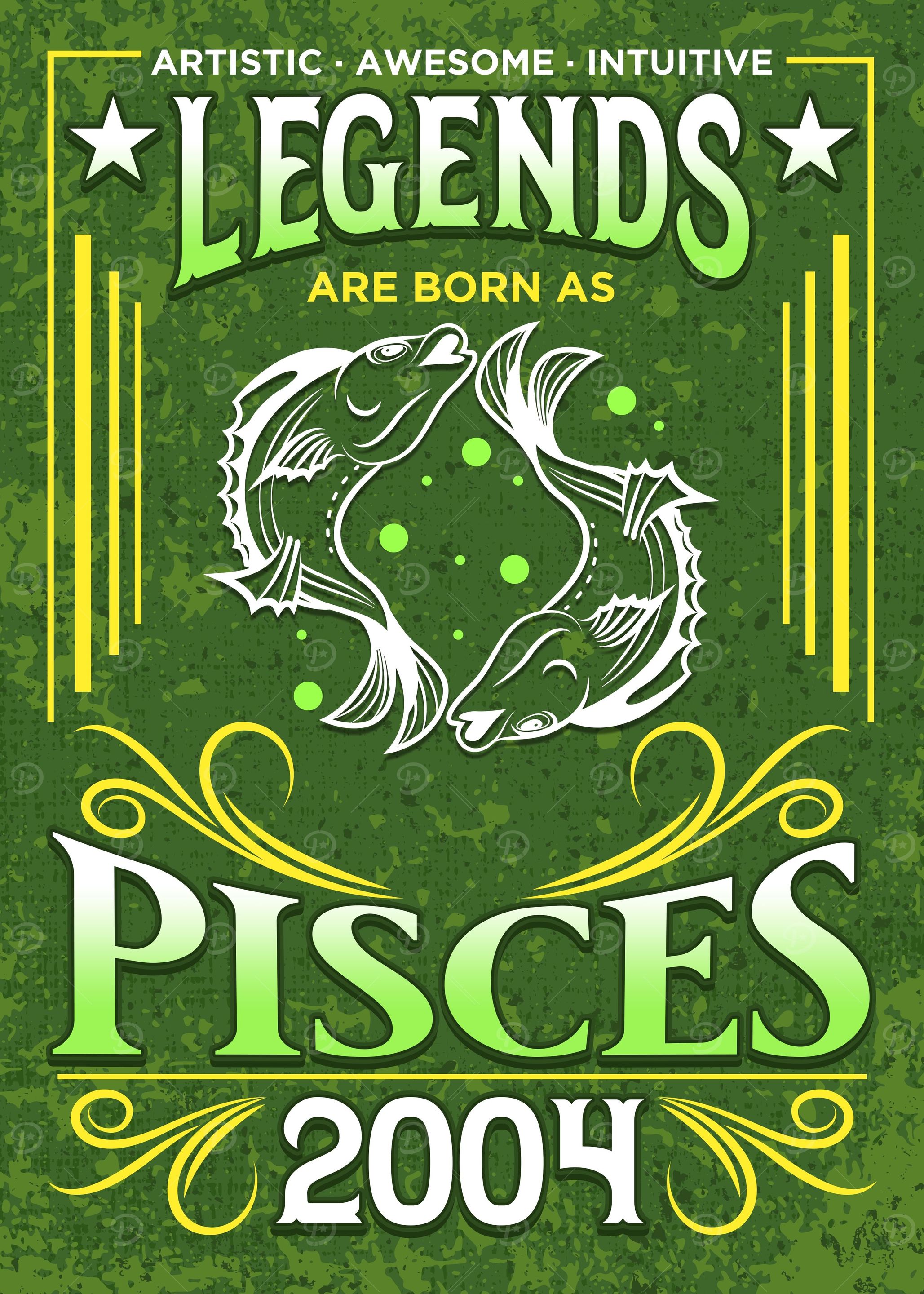 Born As Pisces 2004 Gift