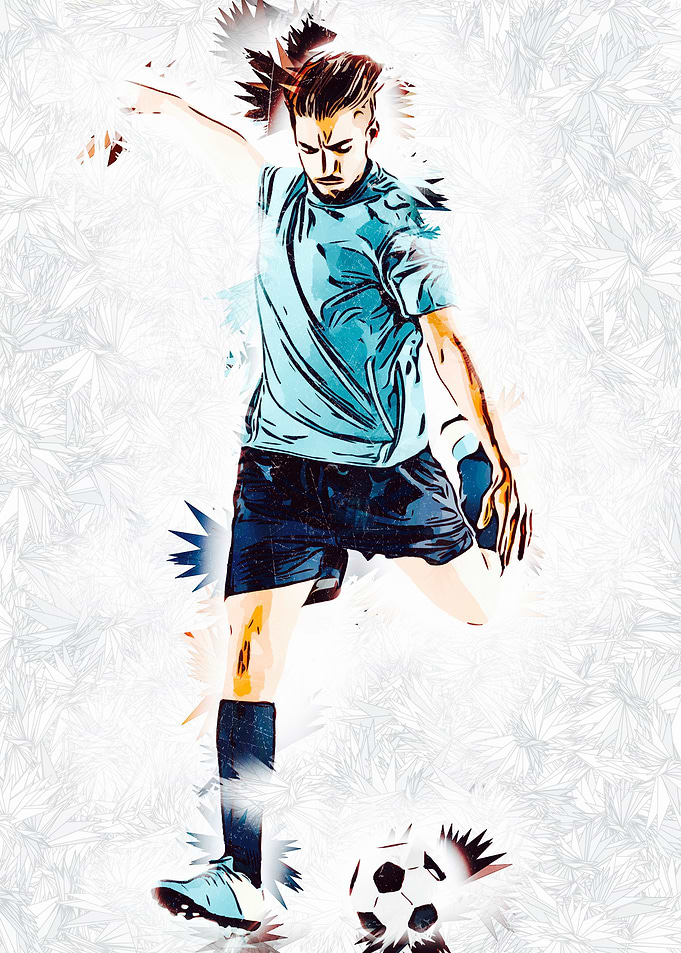 Football soccer player