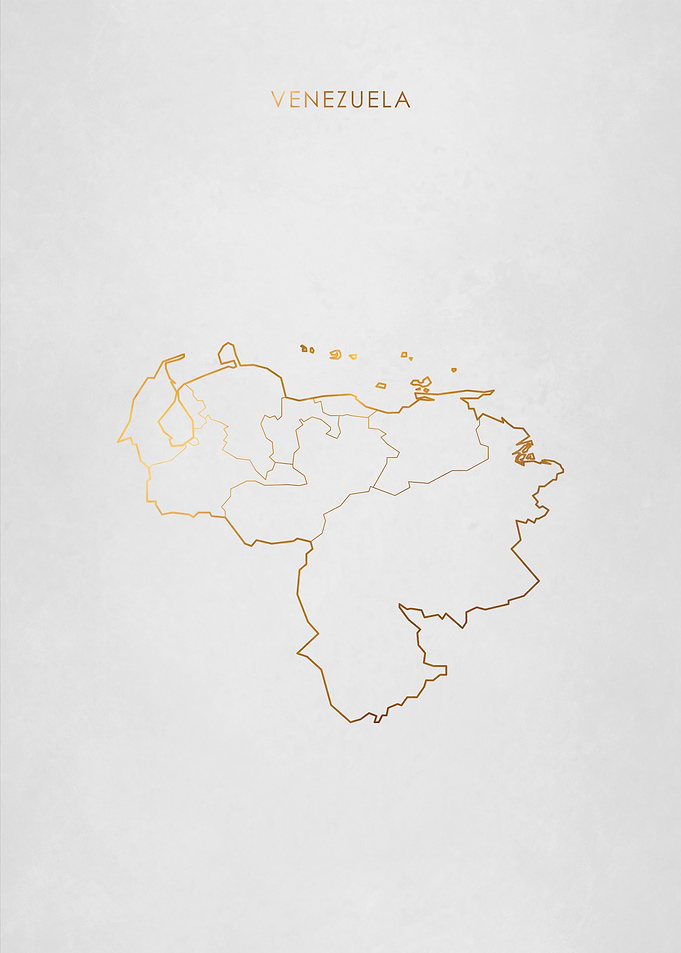 Gold Venezuela Map