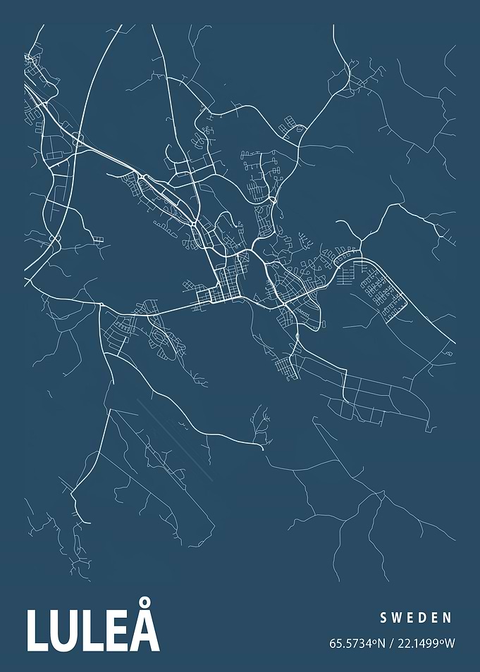 Lule Blueprint Street Map